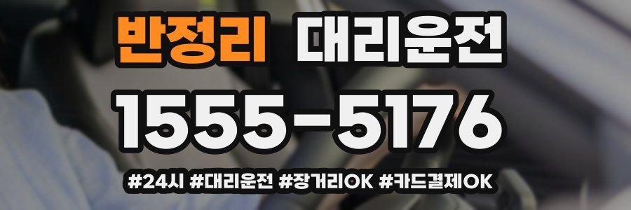 반정리 대리운전
