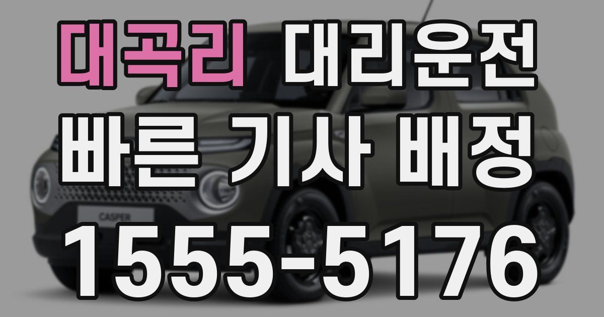 일일대리기사