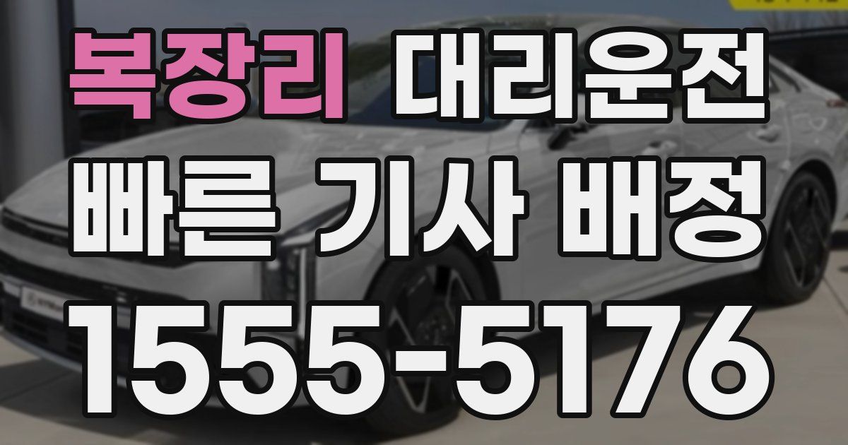 일일대리기사