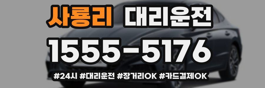 사룡리 대리운전
