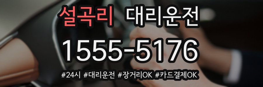 설곡리 대리운전