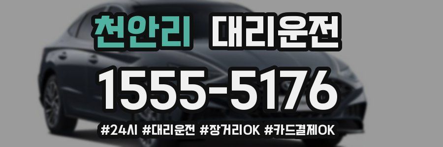 천안리 대리운전