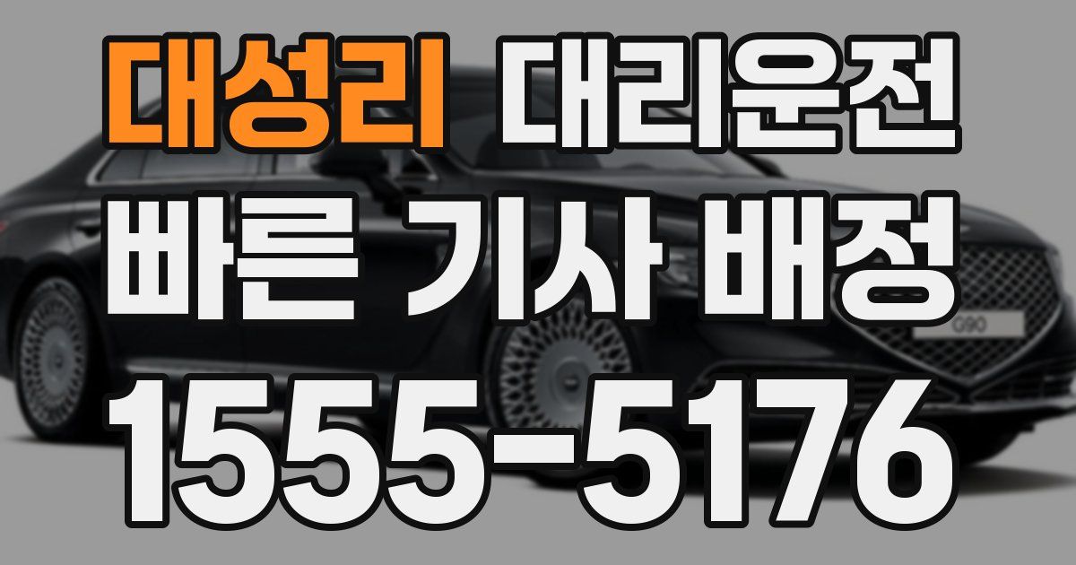 일일대리기사
