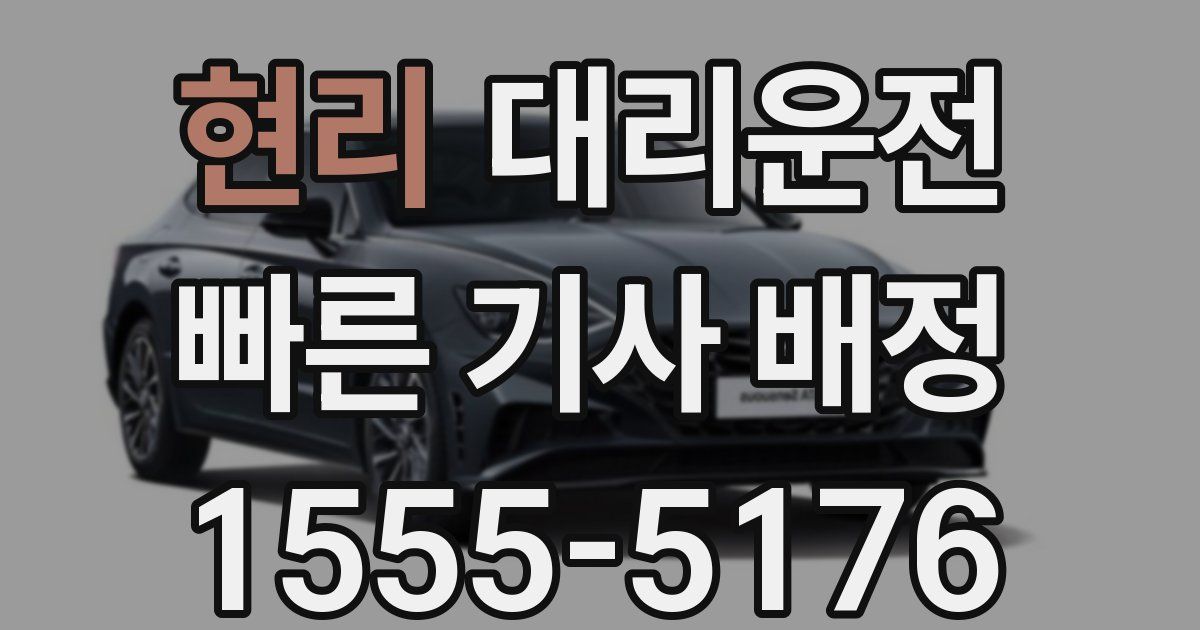 일일대리기사