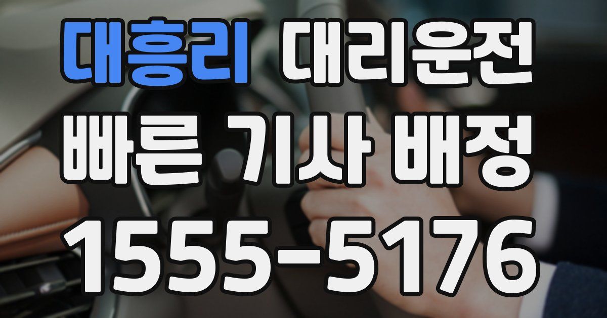 일일대리기사
