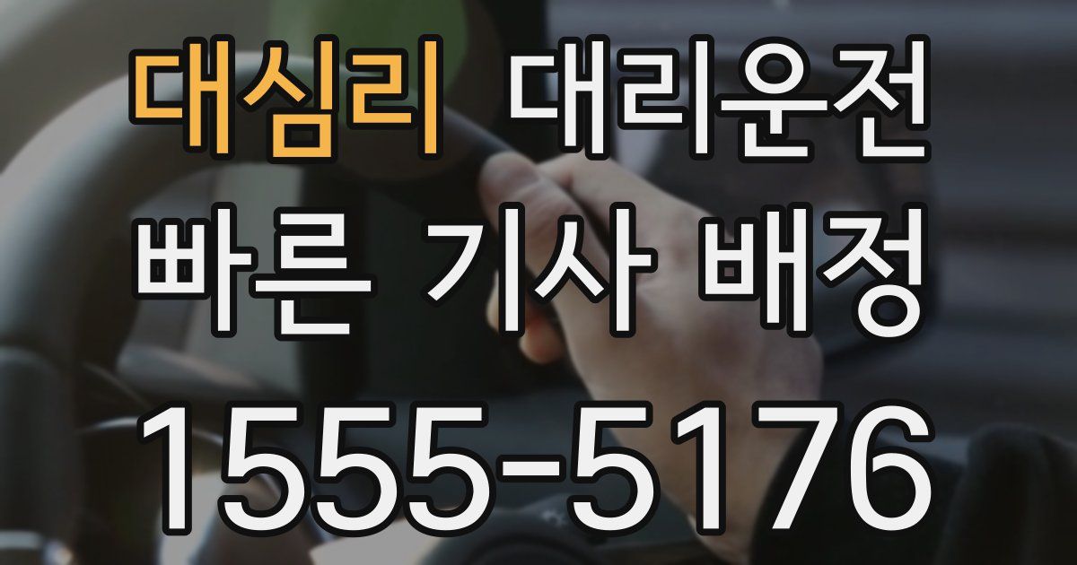 일일대리기사