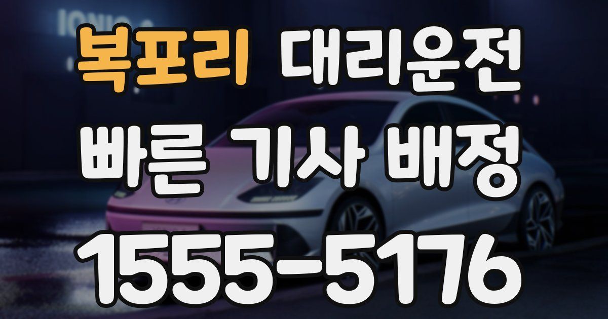 일일대리기사
