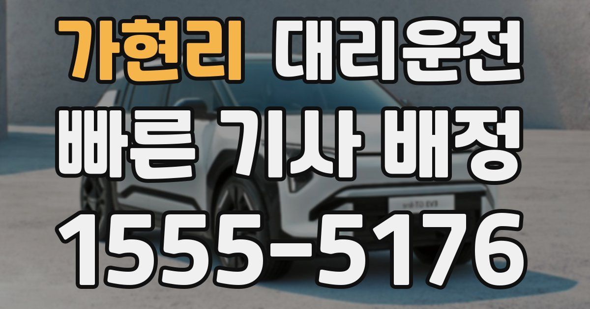 일일대리기사