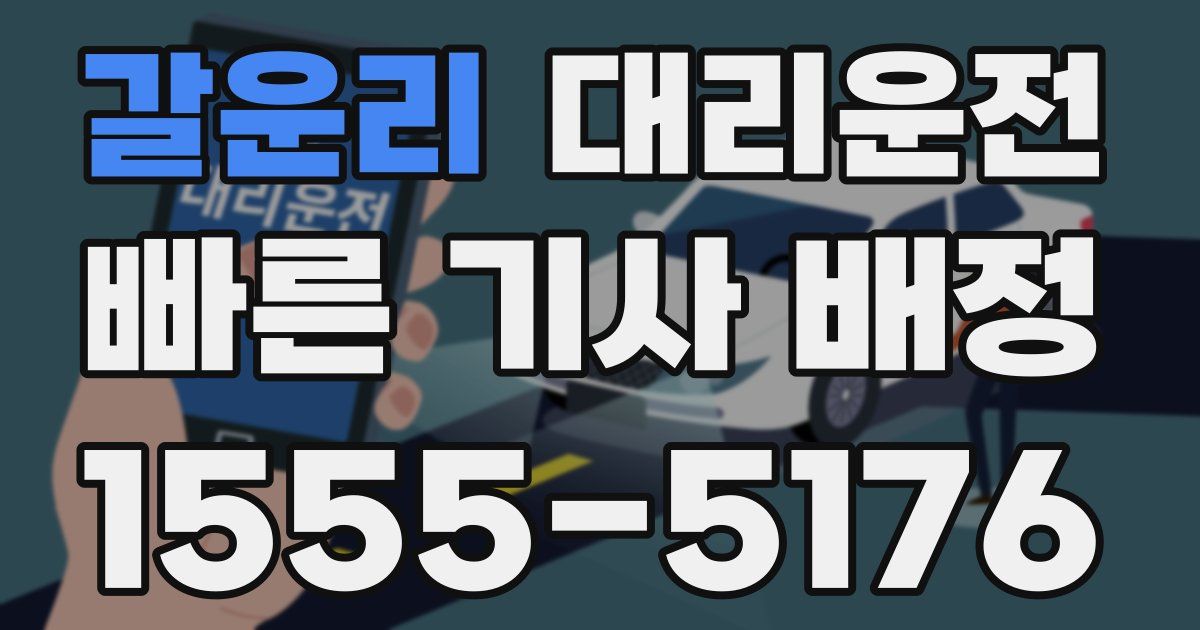 일일대리기사