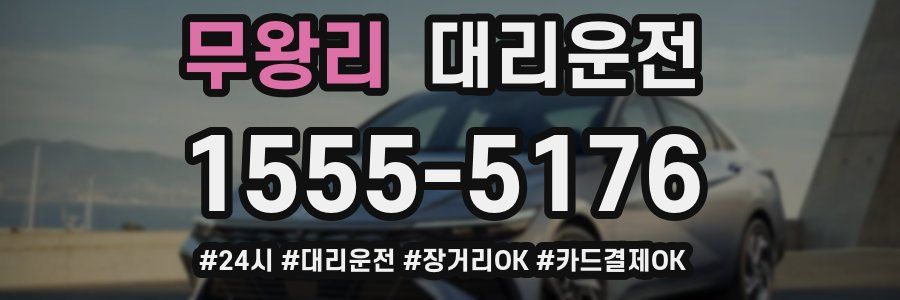 무왕리 대리운전
