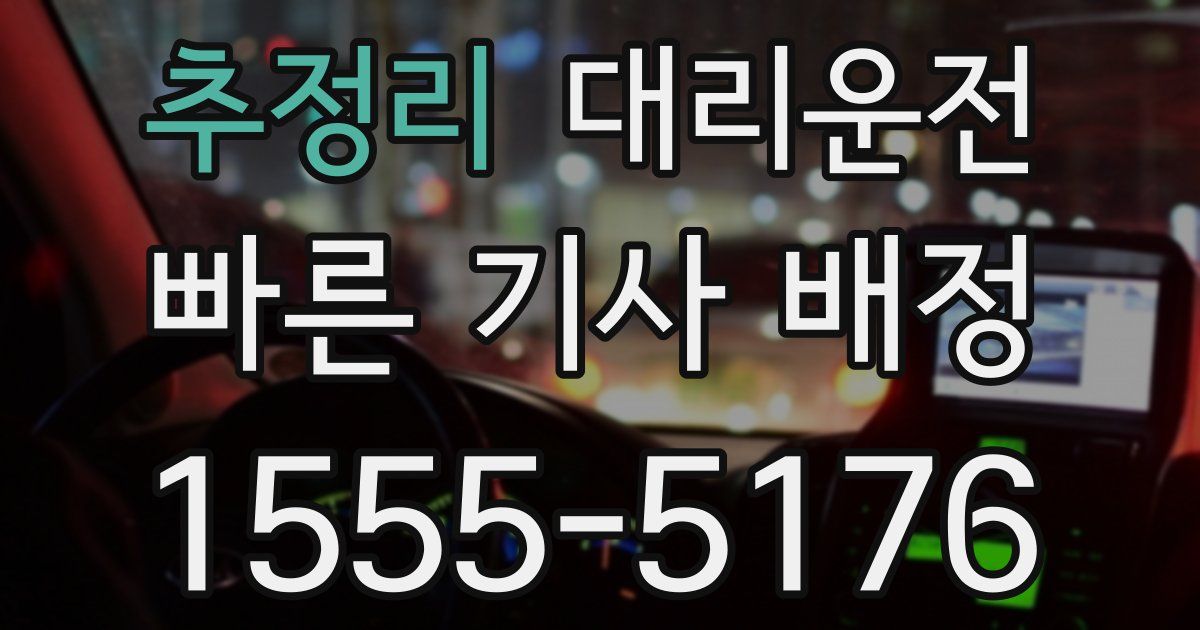 일일대리기사