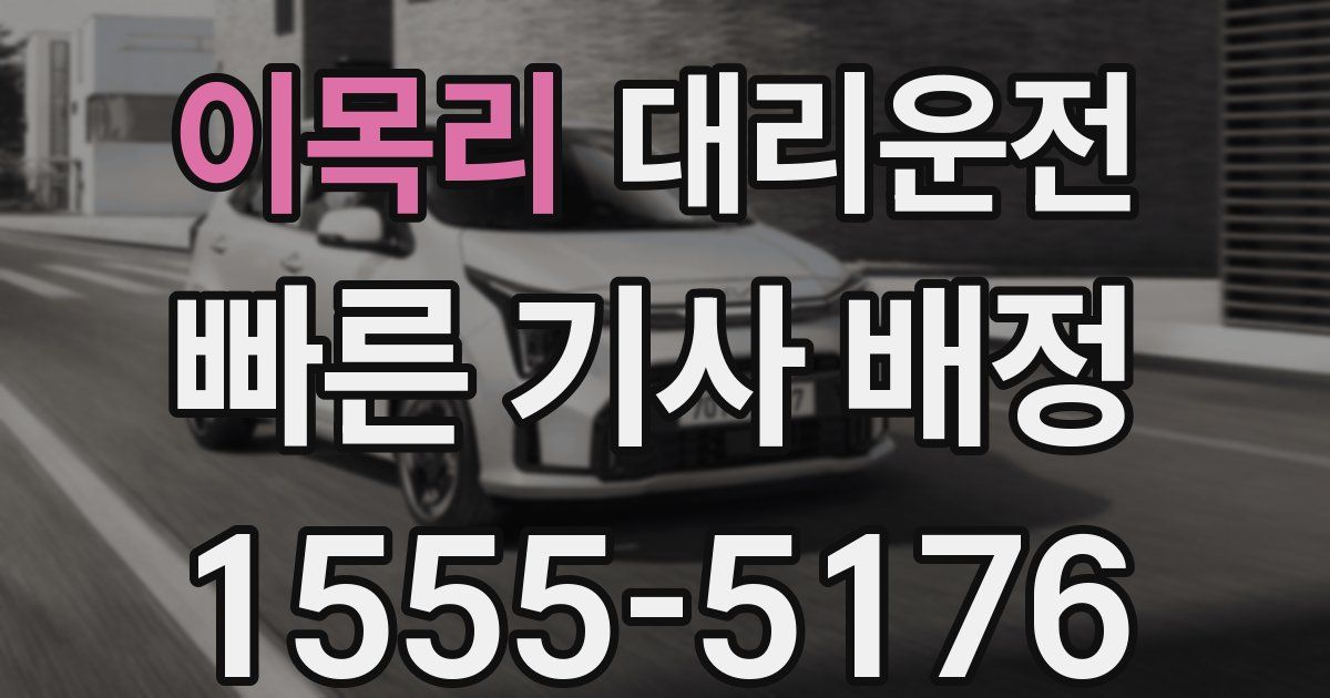 일일대리기사