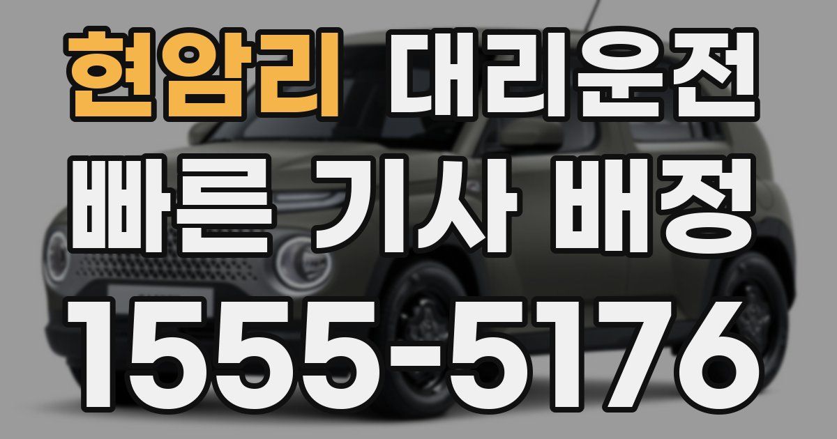 일일대리기사
