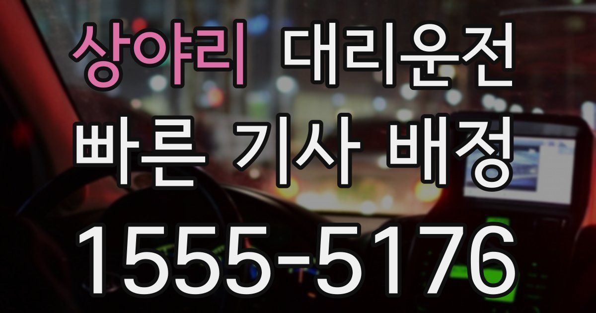 일일대리기사