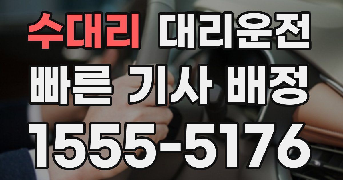 일일대리기사