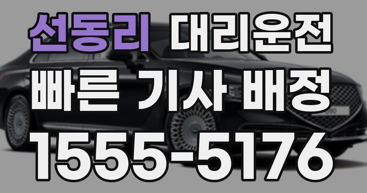 일일대리기사