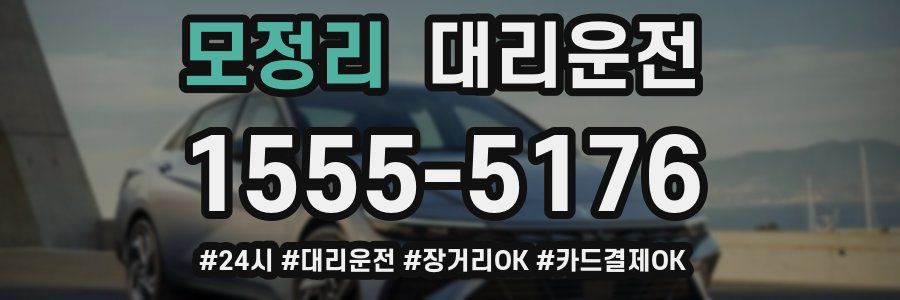 모정리 대리운전