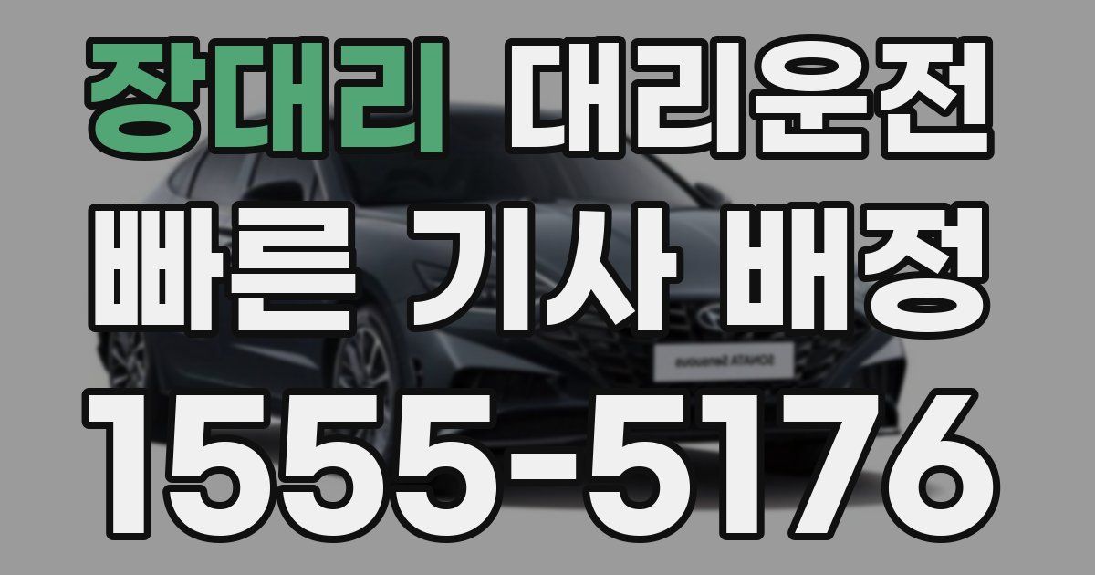 일일대리기사