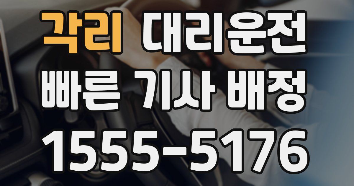 일일대리기사