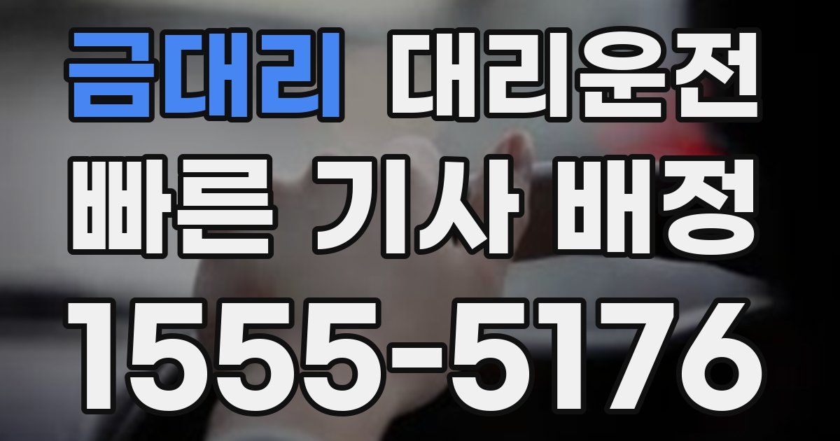 일일대리기사