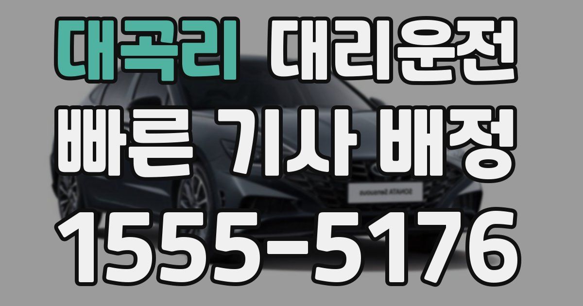 일일대리기사