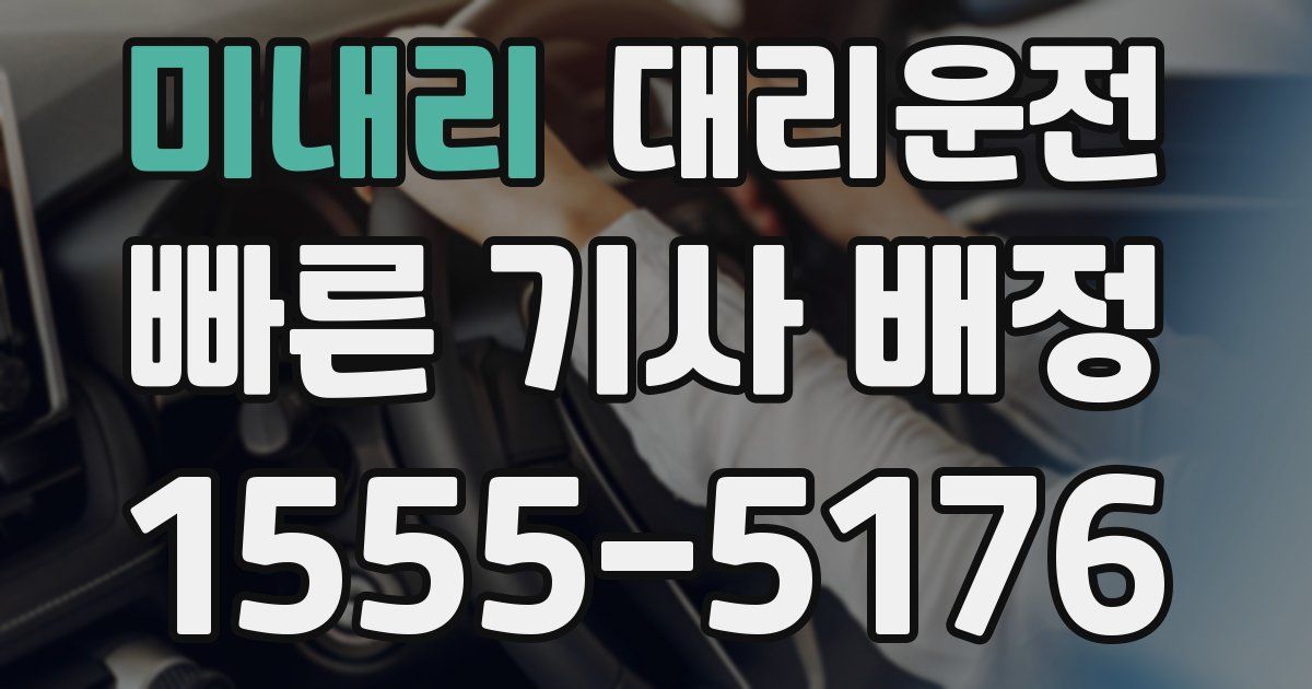 일일대리기사