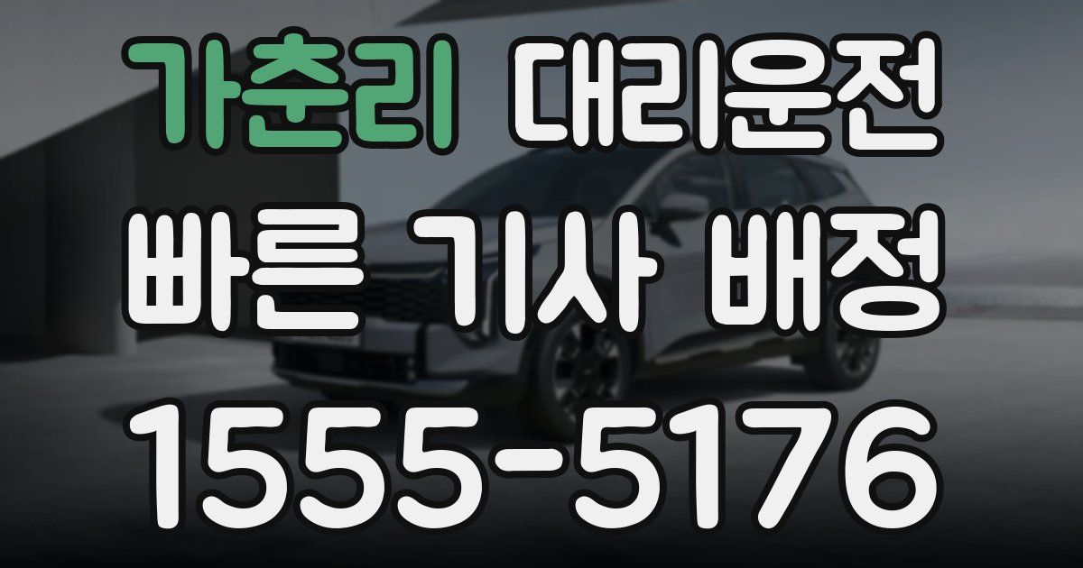 일일대리기사