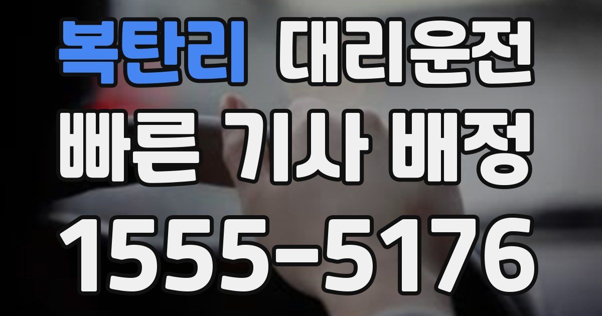일일대리기사