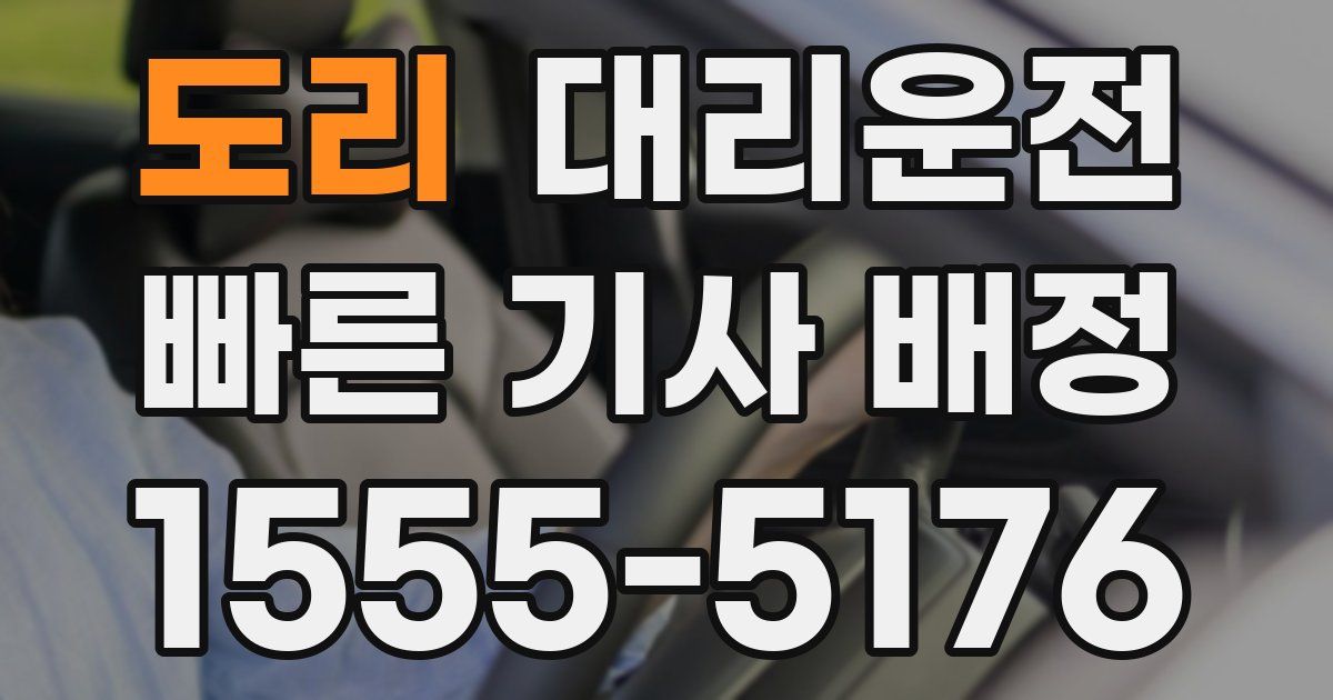 일일대리기사