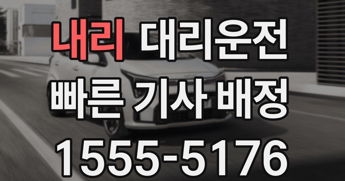 일일대리기사