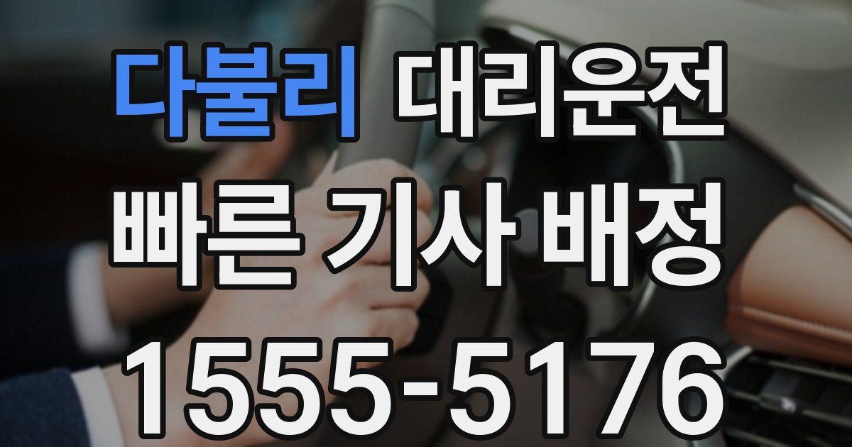 일일대리기사