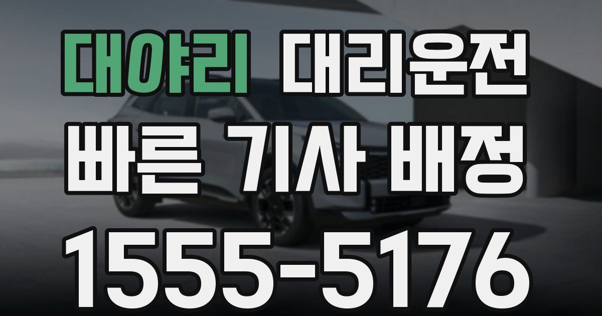 일일대리기사
