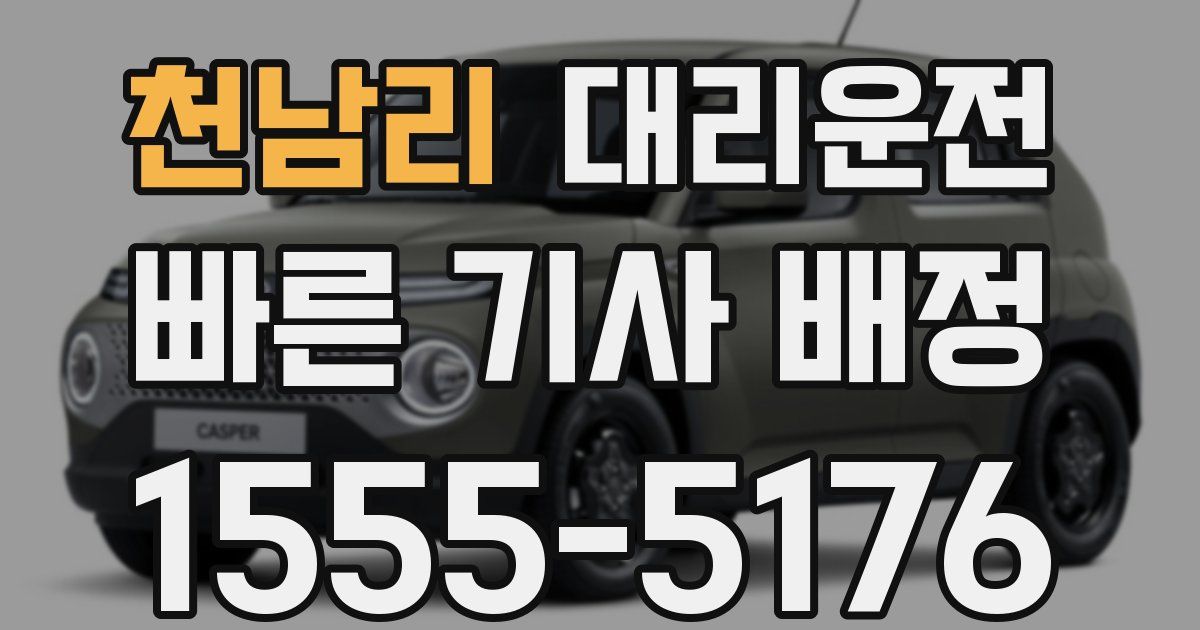 일일대리기사