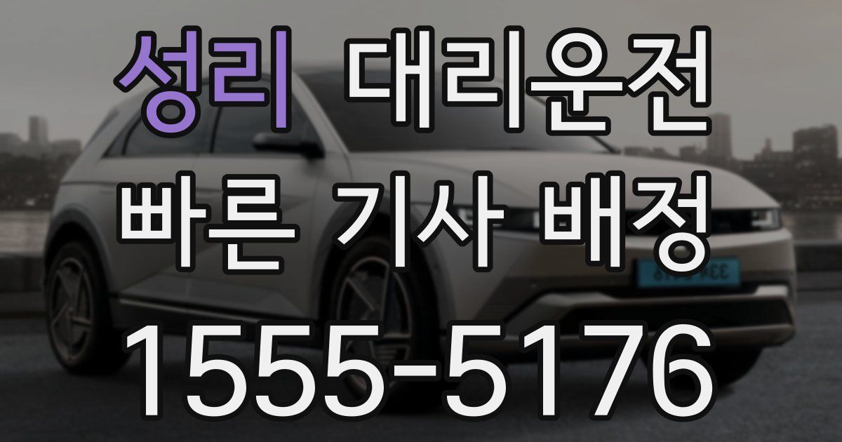 일일대리기사