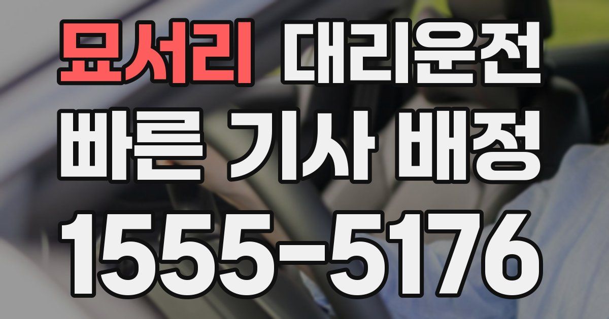 일일대리기사