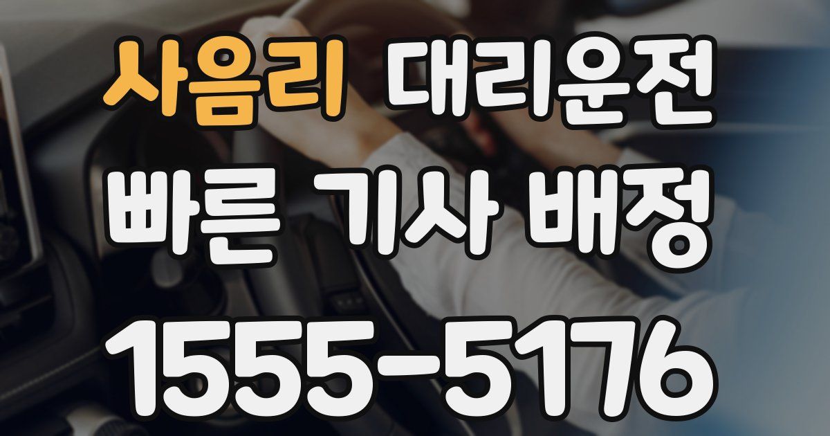 일일대리기사