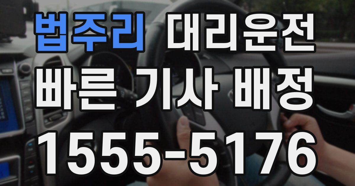 일일대리기사