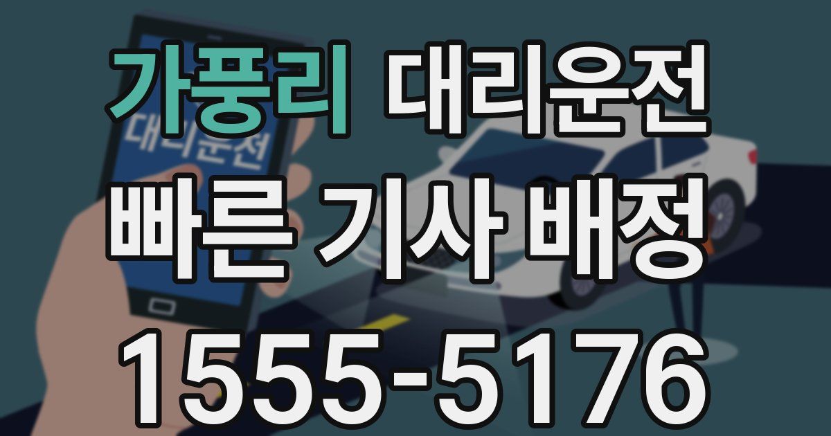 일일대리기사
