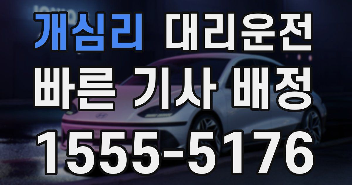 일일대리기사