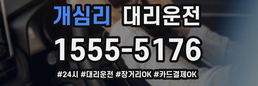 개심리 대리운전