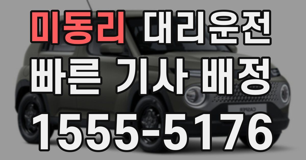 일일대리기사