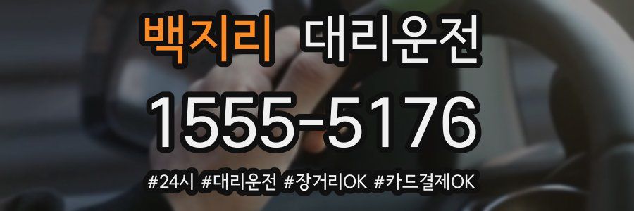 백지리 대리운전
