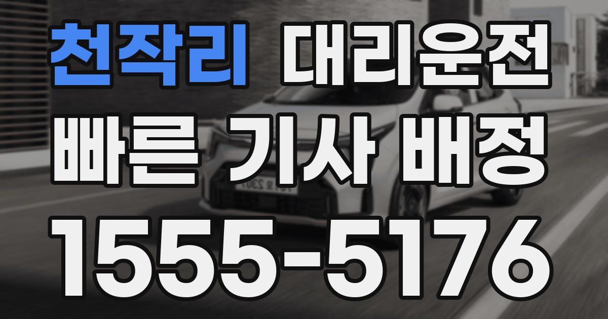 일일대리기사