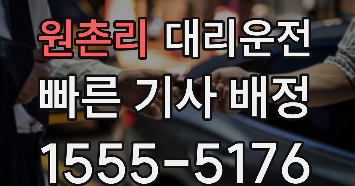 일일대리기사
