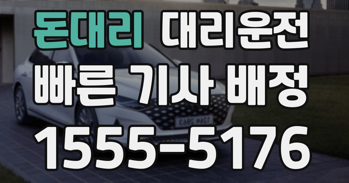 일일대리기사