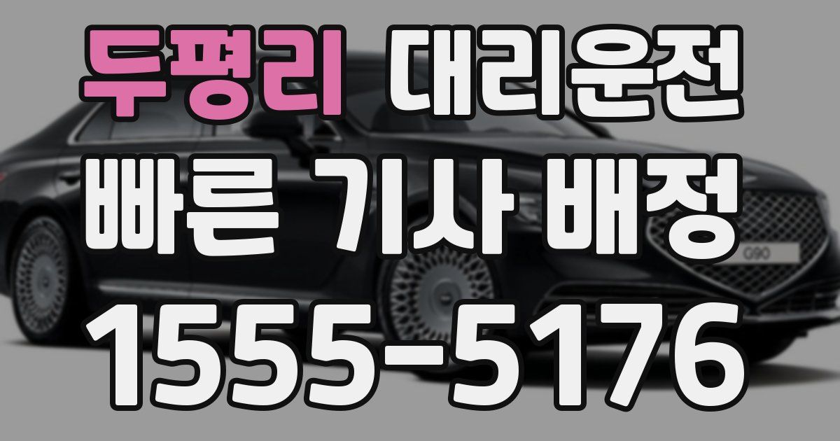 일일대리기사