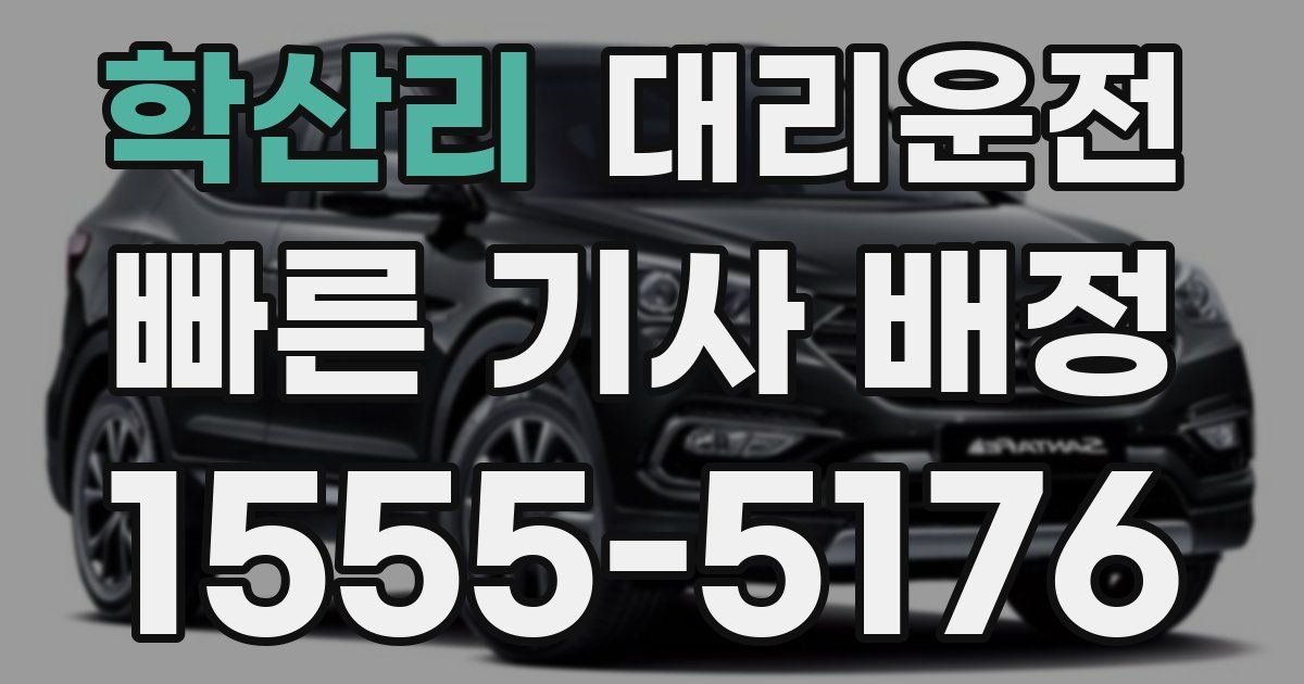 일일대리기사