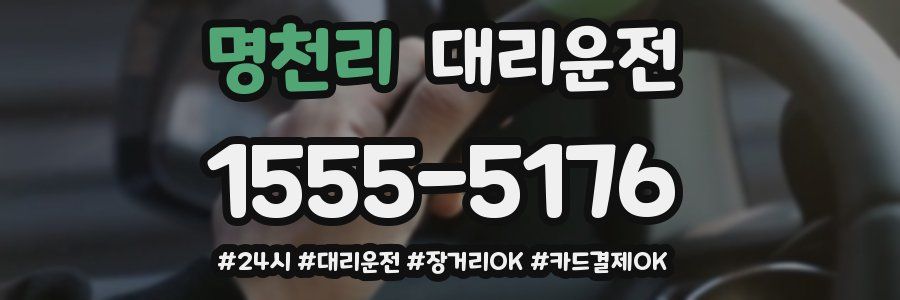 명천리 대리운전