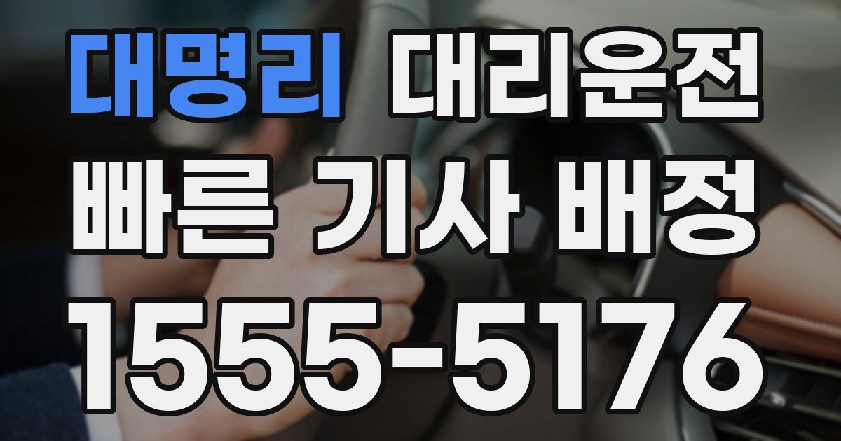 일일대리기사