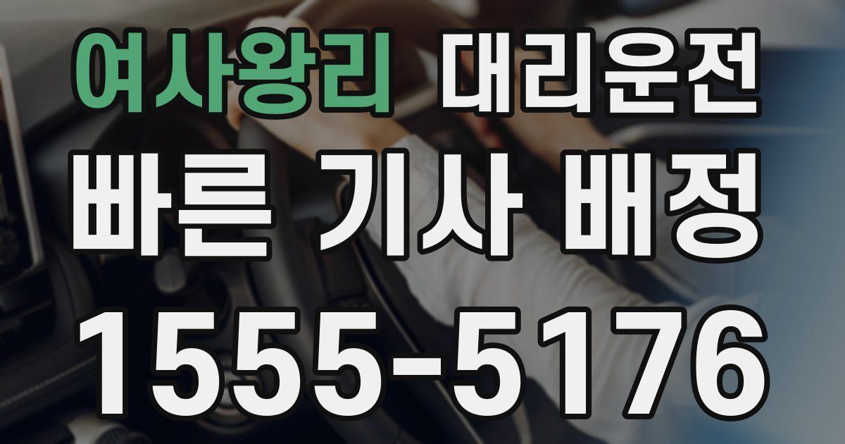 일일대리기사